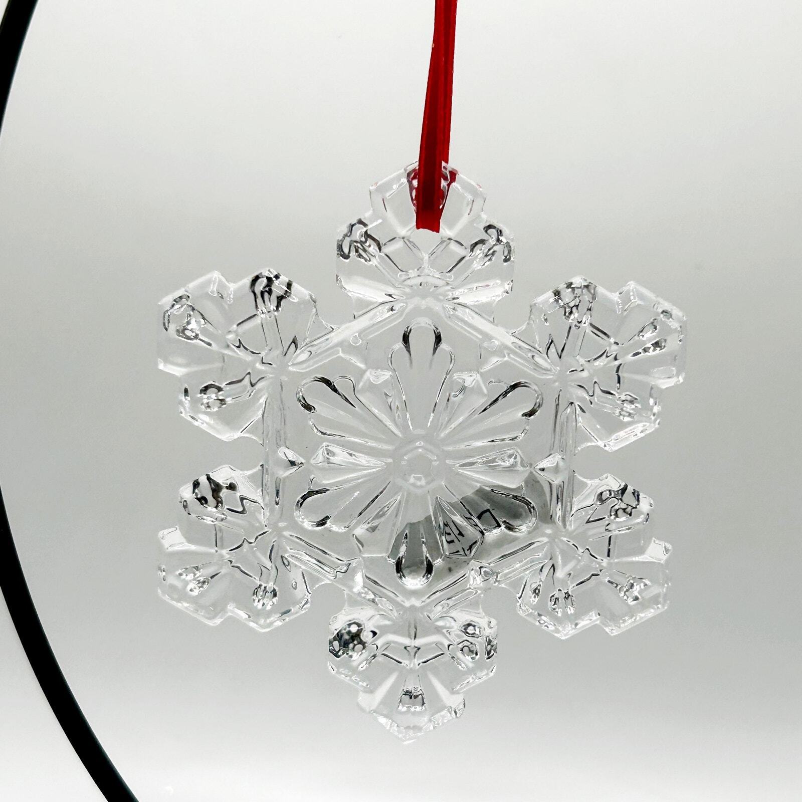 Vintage MARQUIS BY WATERFORD CRYSTAL ANNUAL SNOWFLAKE ORNAMENT 