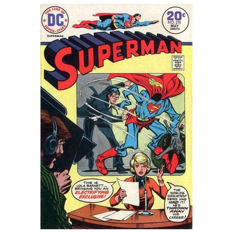 Superman #275  - 1939 series DC comics VF minus Full description below [q,