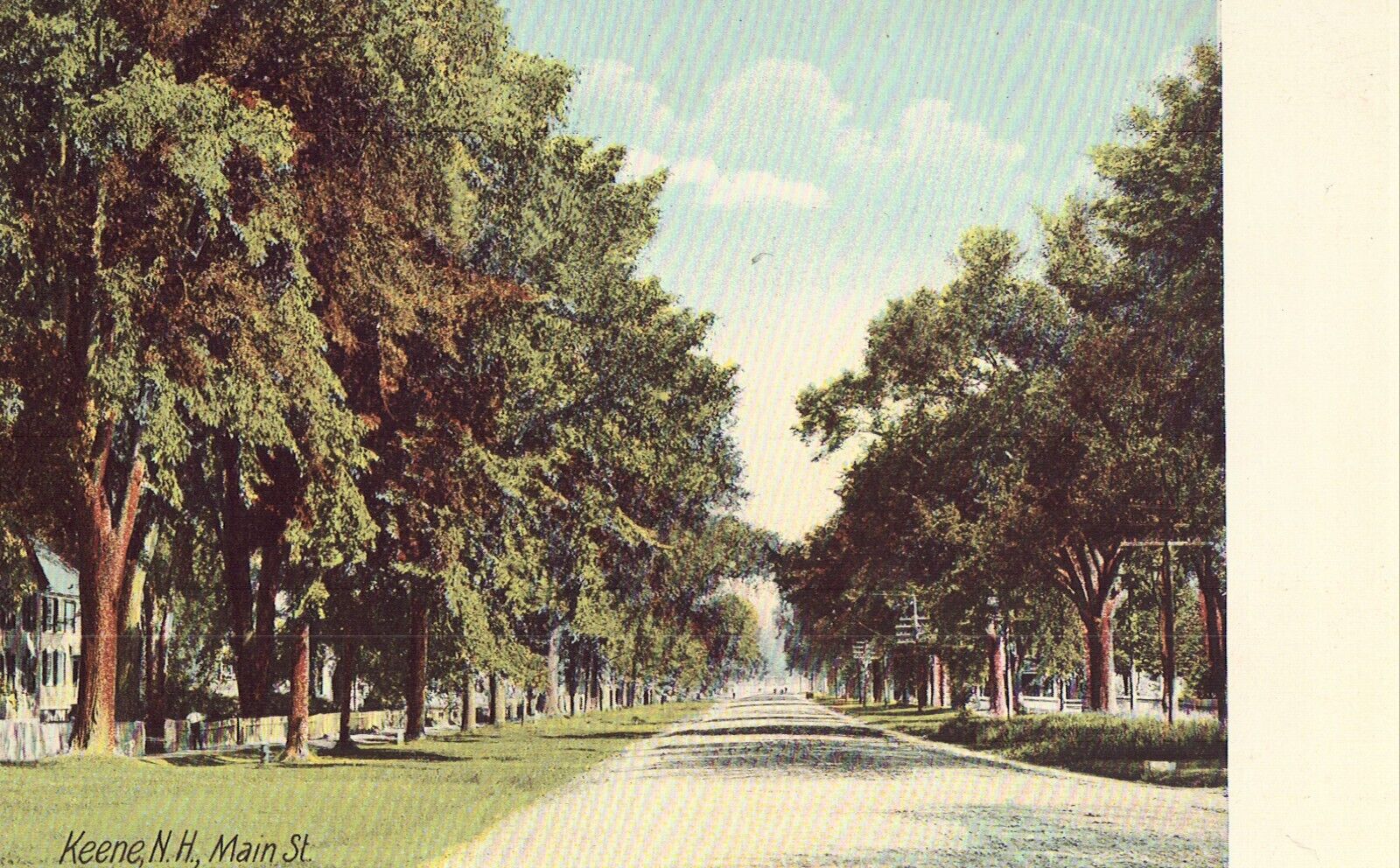 Main Street - Keene, New Hampshire 1915 Postcard