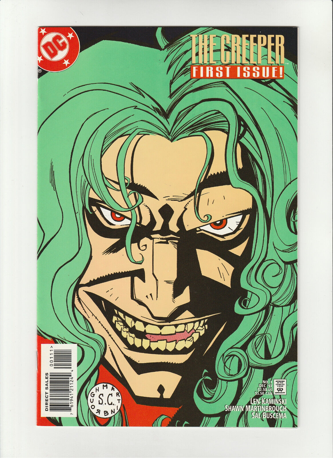 The Creeper First Issue #1 DC Comic Book 1997 (9.0) Very Fine / NearMint+ VFNM+