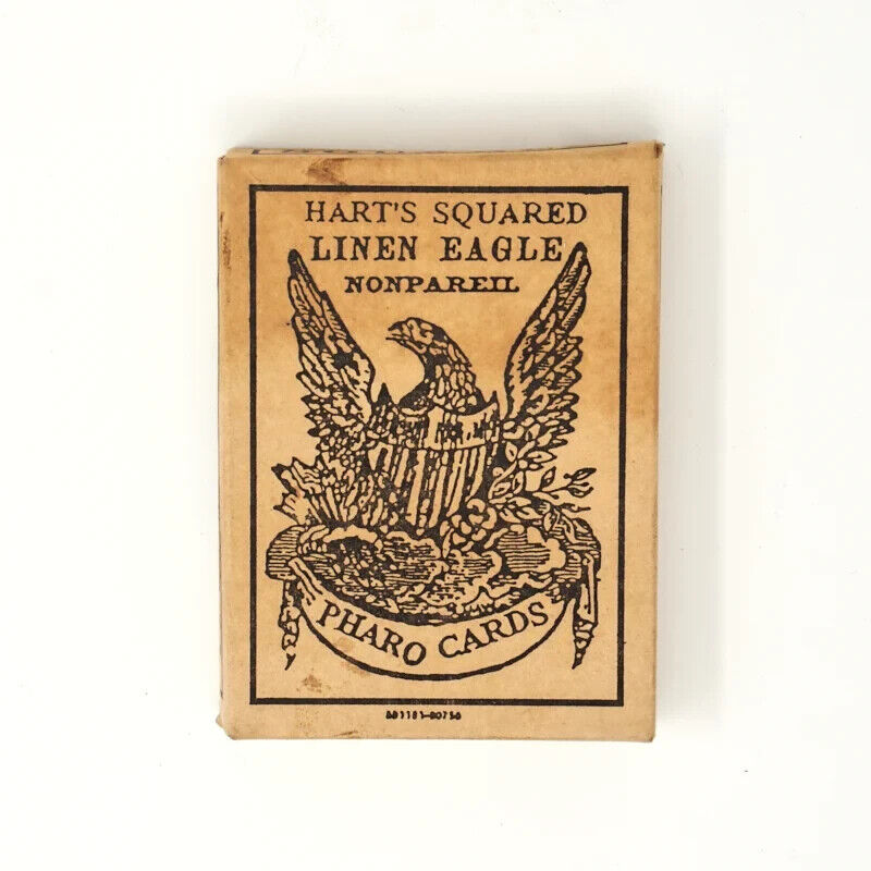 Old West Pharo Cards 52 Old Style Poker Card Deck W/ Square Corners