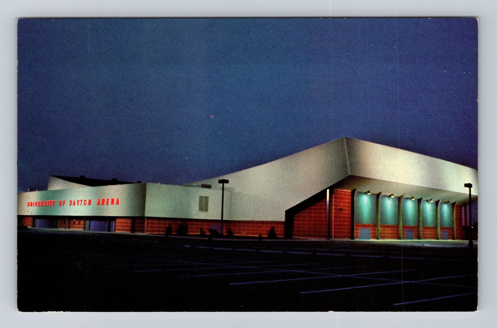Dayton OH-Ohio, University Of Dayton Arena, Antique, Vintage Souvenir Postcard