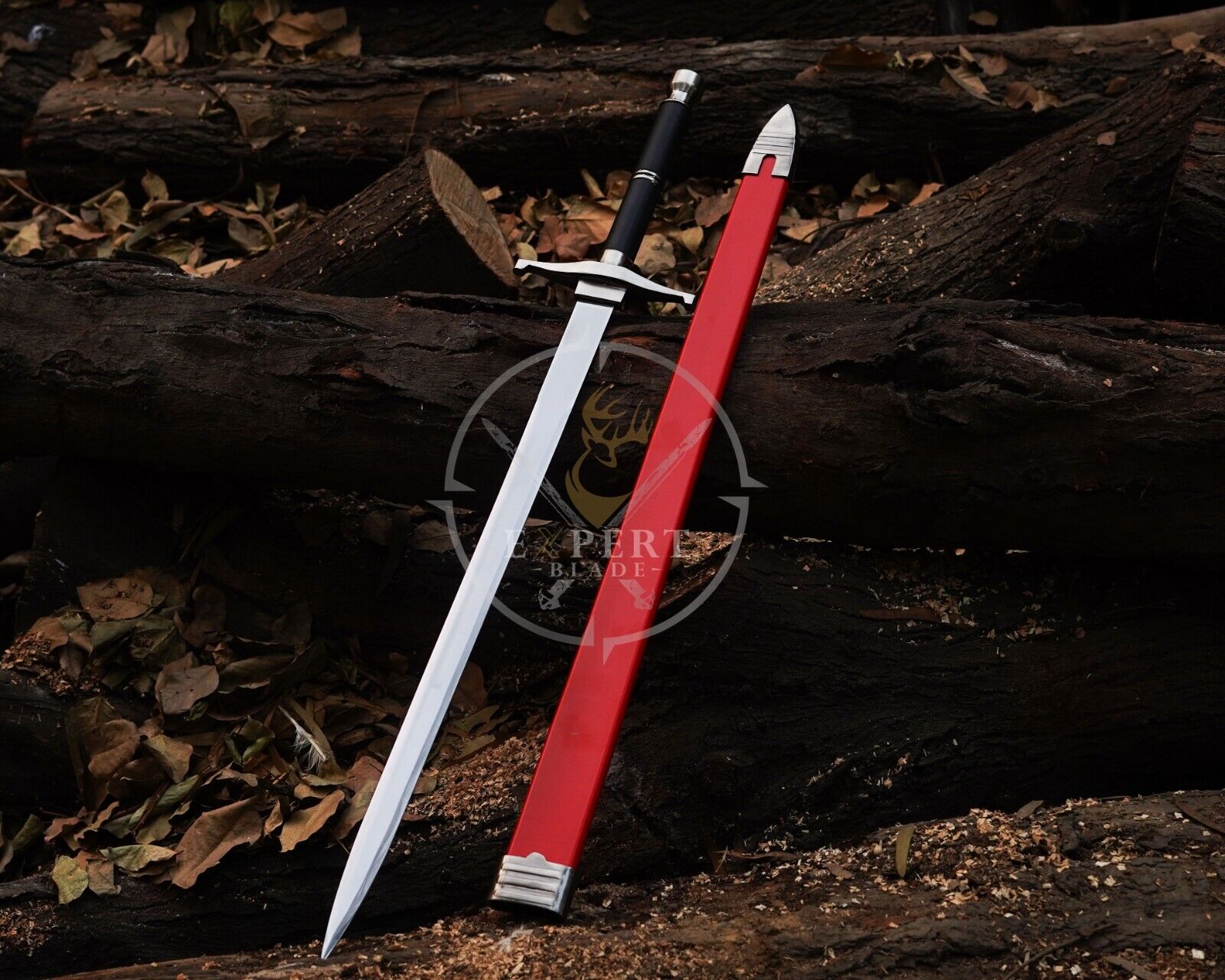 Handmade Stainless Steel Medieval Sword | Two Handed Battle Ready Sword | Gift