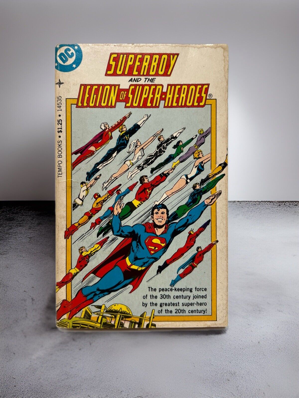 SUPERBOY AND THE LEGION OF SUPERHEROES PAPERBACK, PB, TEMPO BOOKS, DC, 1977