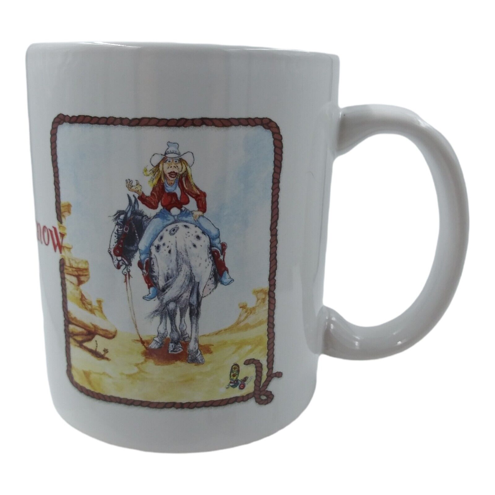 Some Days I Don't Know If I'm Coming or Going Cowgirl Rides Horse Backwards Mug