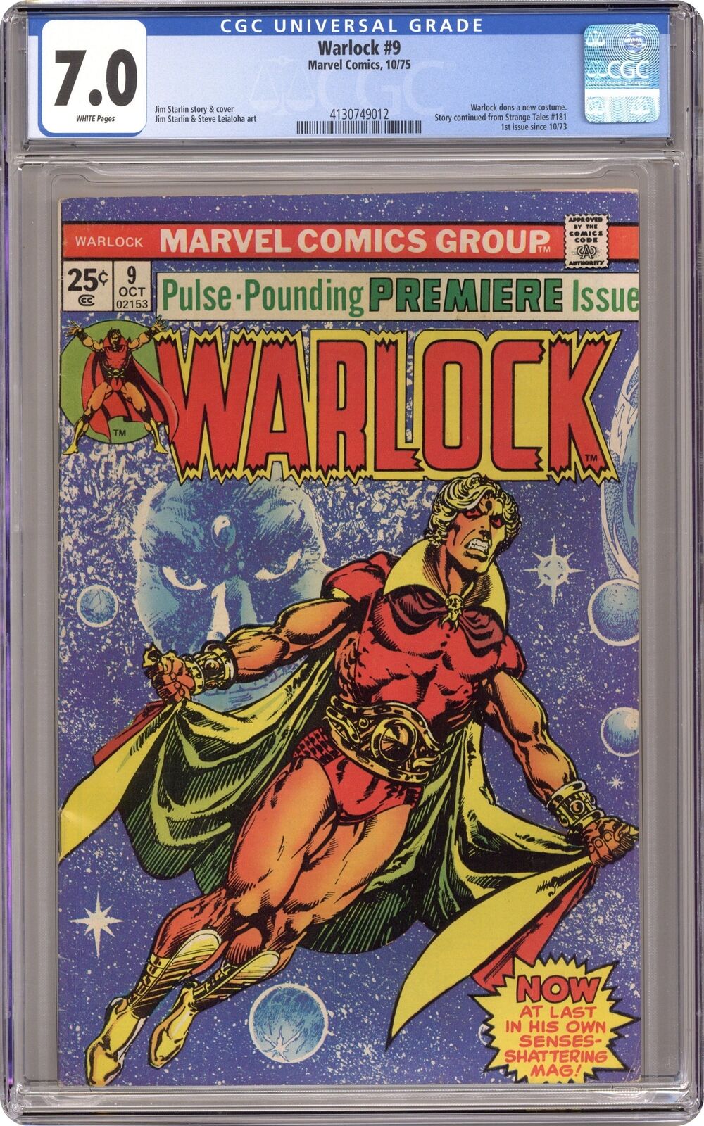 Warlock #9 CGC 7.0 1975 4130749012