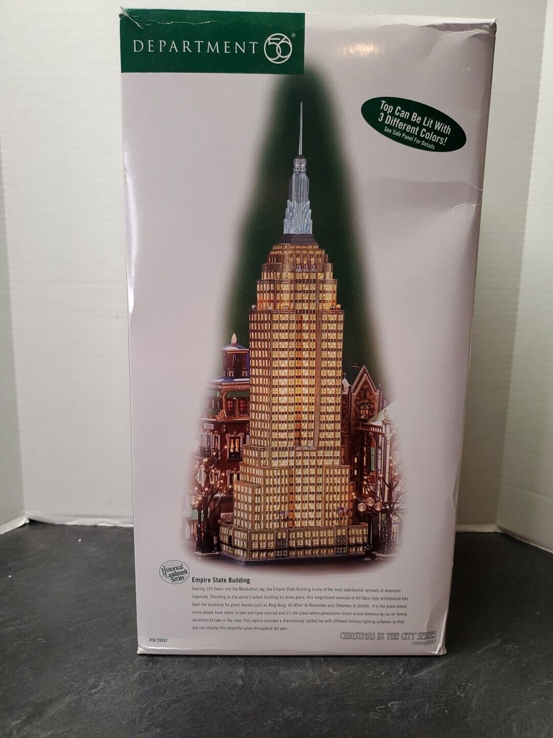 Dept 56 Empire State Building In Box 59207 Christmas In The City Lights Work