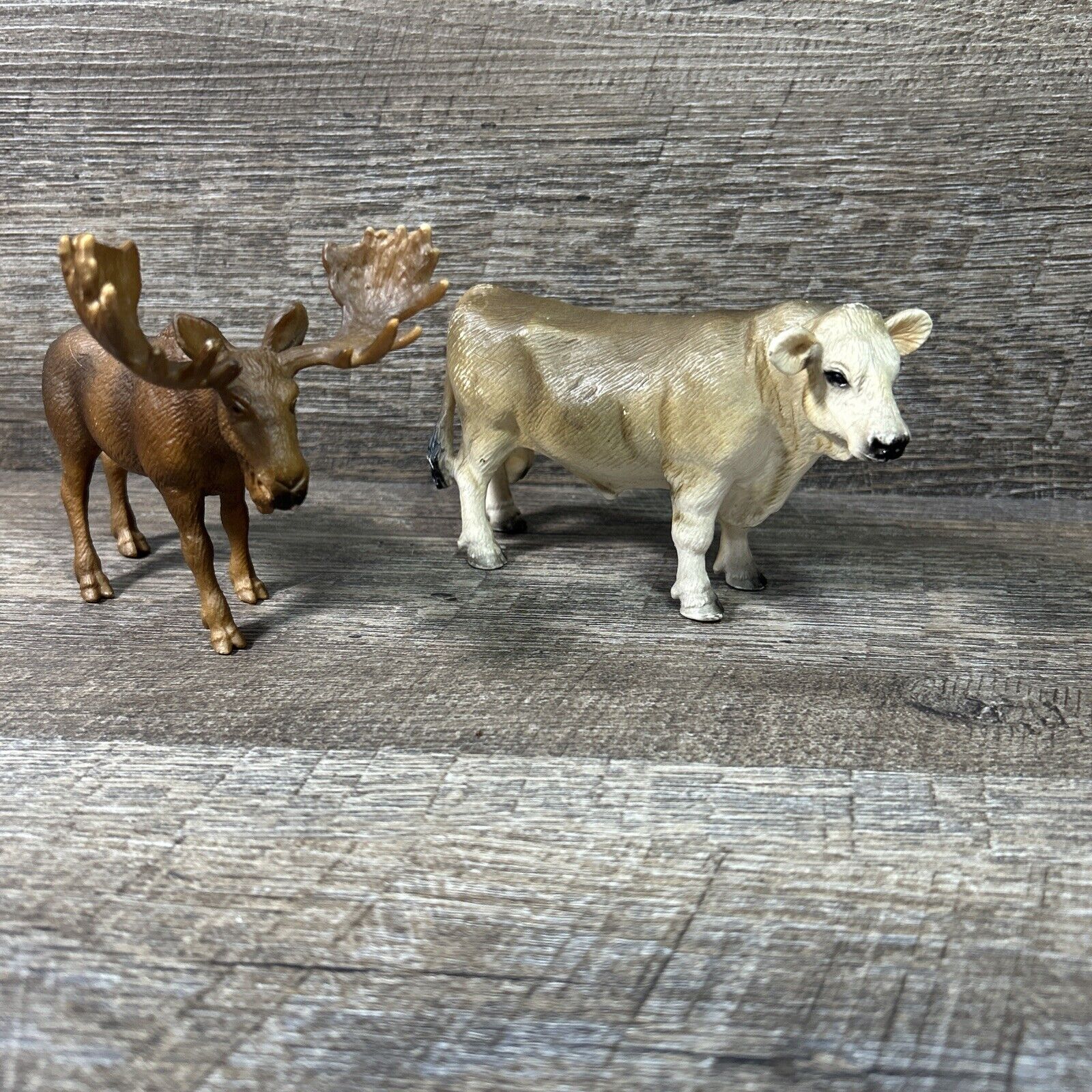 2001-2002 Schleich Bull And Moose