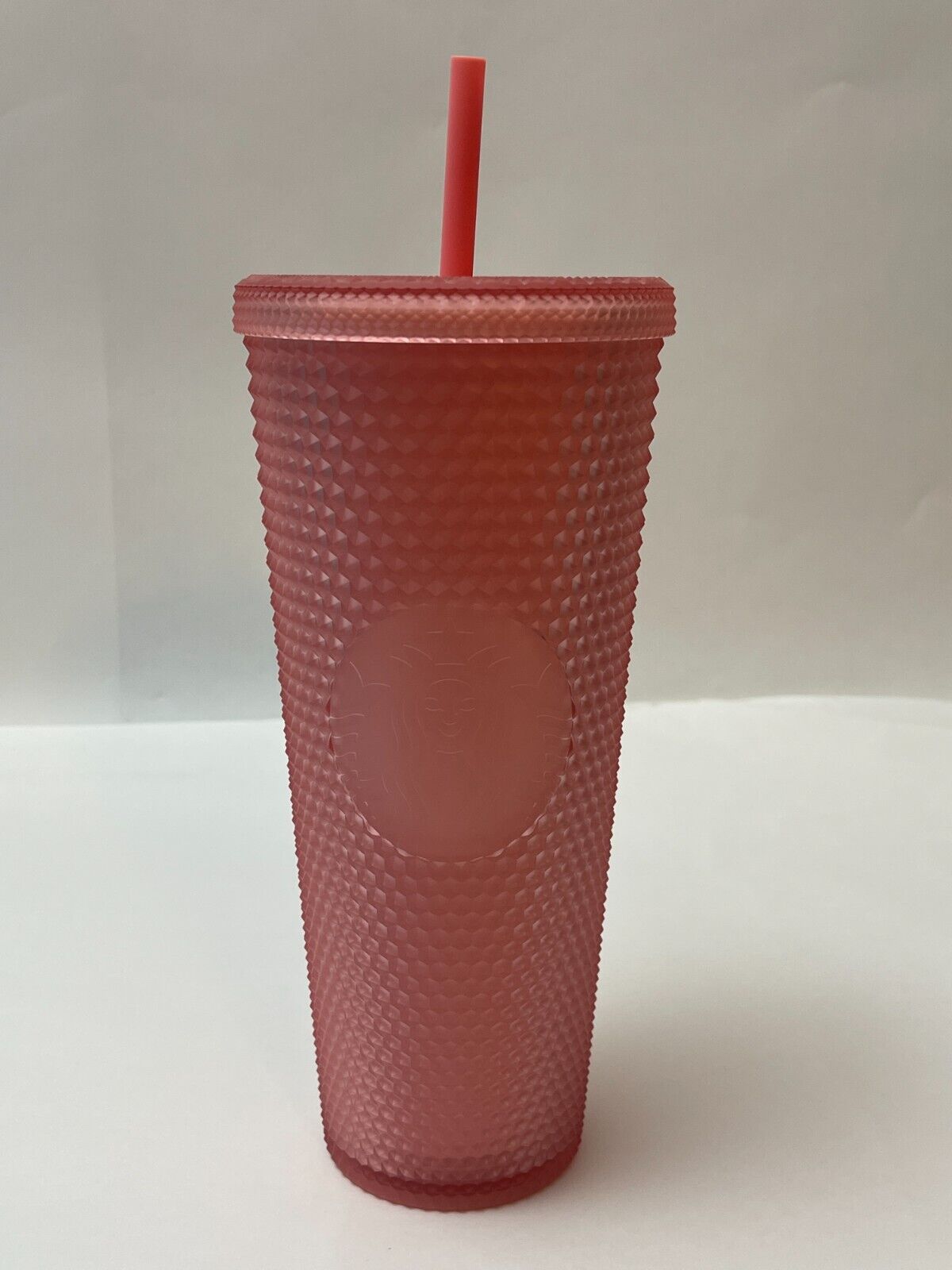 NEW Starbucks Soft Touch Pink Lemonade Studded 24 oz Travel Tumbler Cold Cup