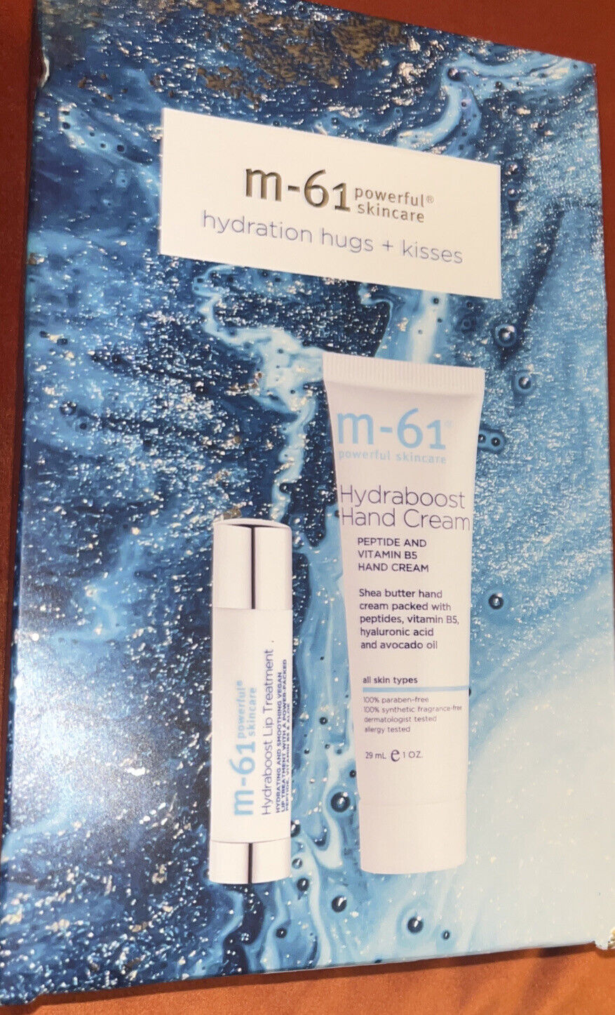 M-61 Powerful Skincare Hydration Hugs & Kisses Hand cream / Lip Treatment NEW