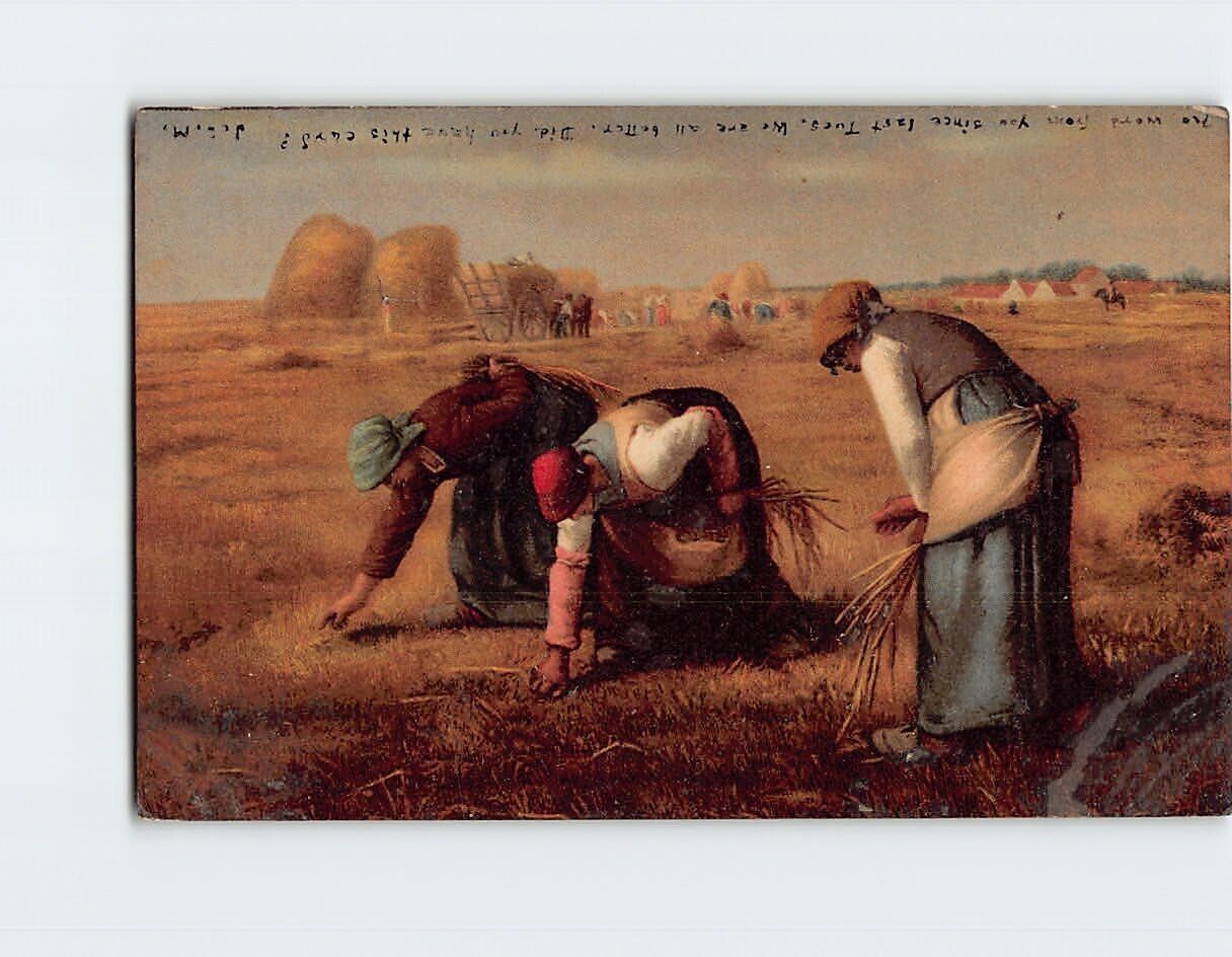 Postcard The Gleaners Painting by Jean-François Millet