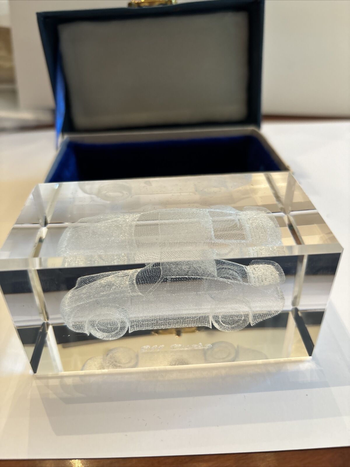 Extremely Rare Vintage Solid Glass Crystal 2002 964  Porsche 911 turbo