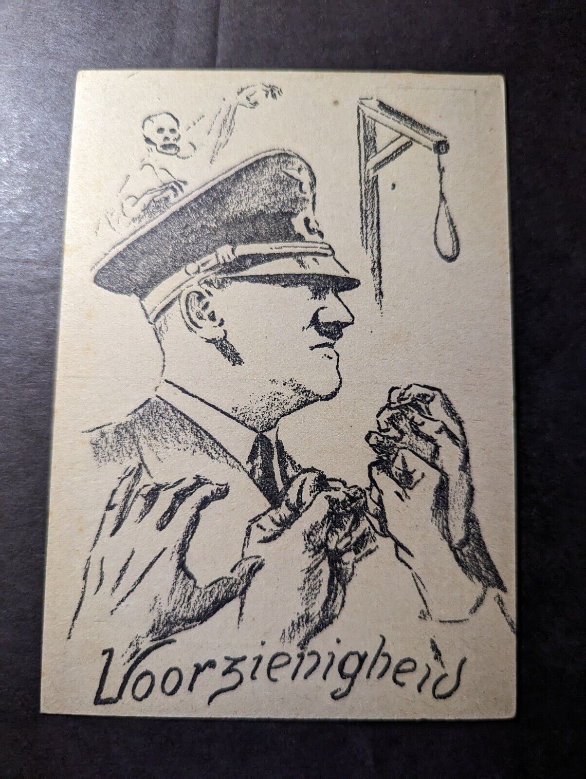 Mint Netherlands WWII Postcard Liberation of Netherlands Satire Series