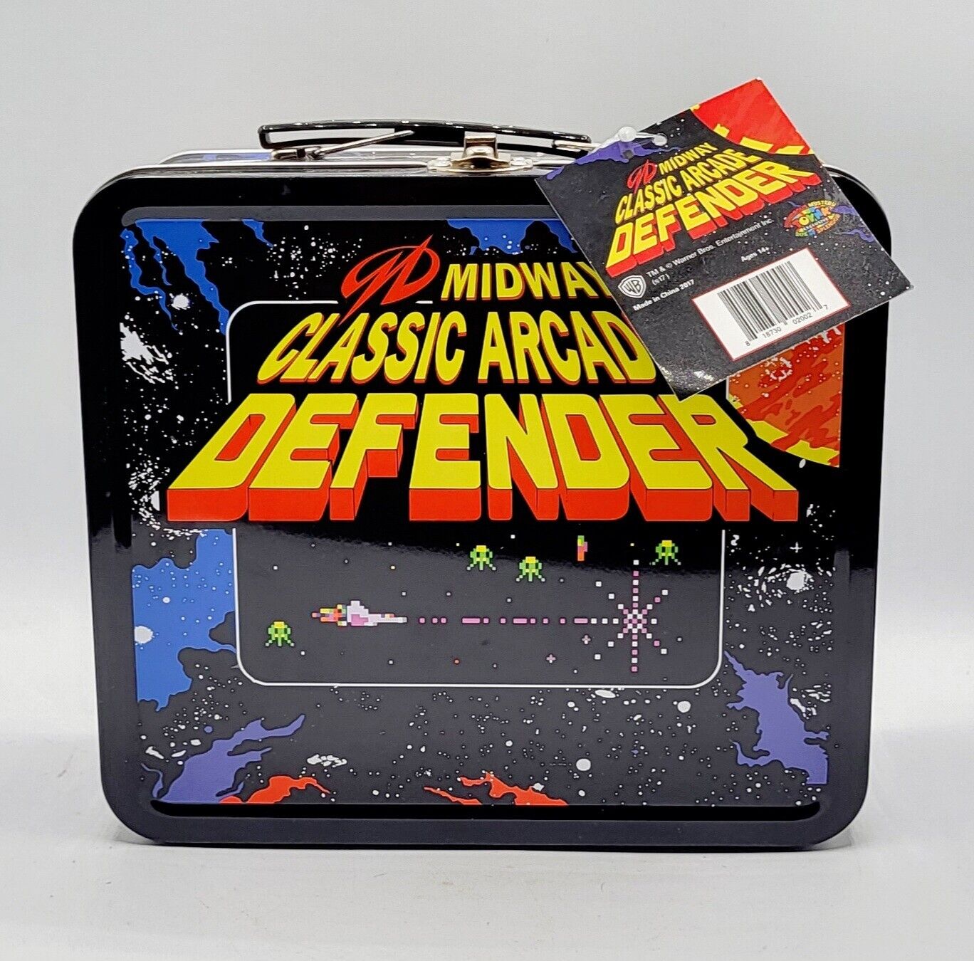 Midway Classic Arcade Defender Tin Lunch Box Toynk Exclusive 