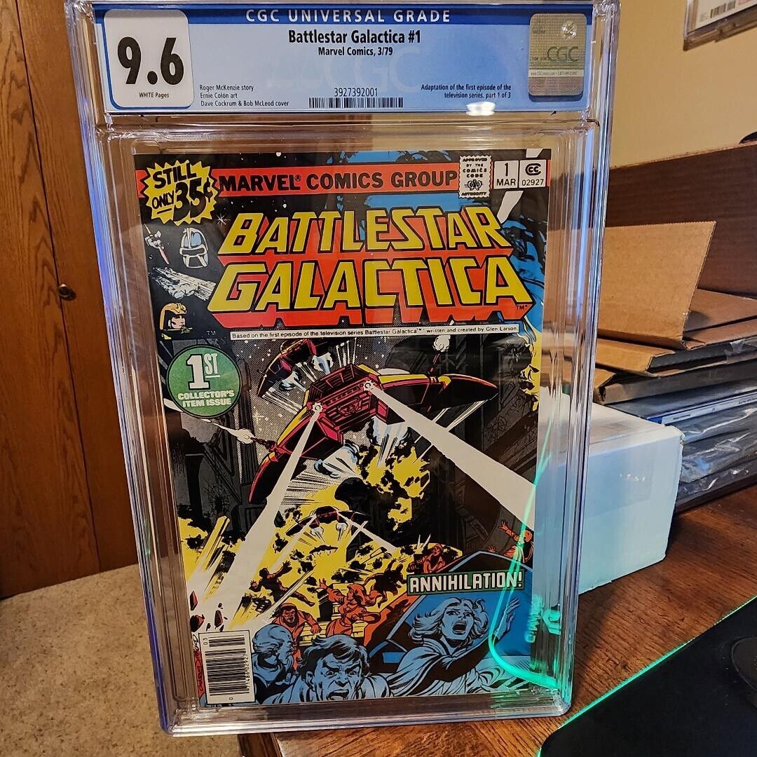 Battlestar Galactica 1 CGC 9.6 NM- White Pages 1979 