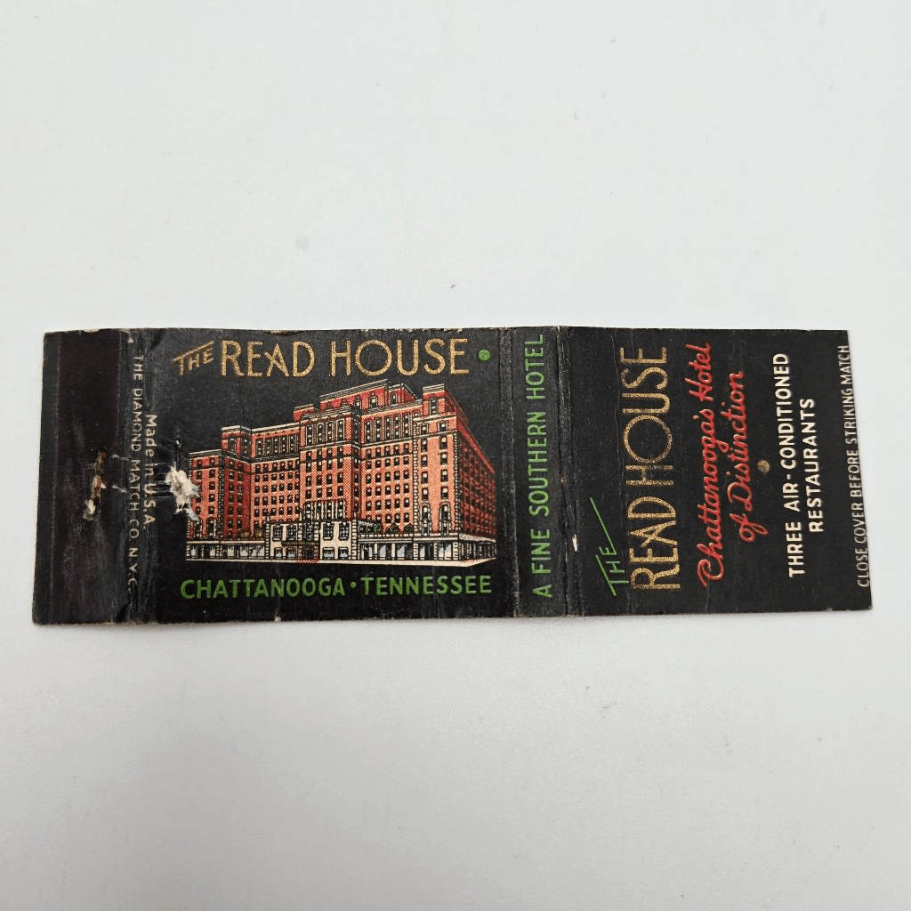 Vintage Matchcover The Read House Chattanooga Tennessee Historic Hotel