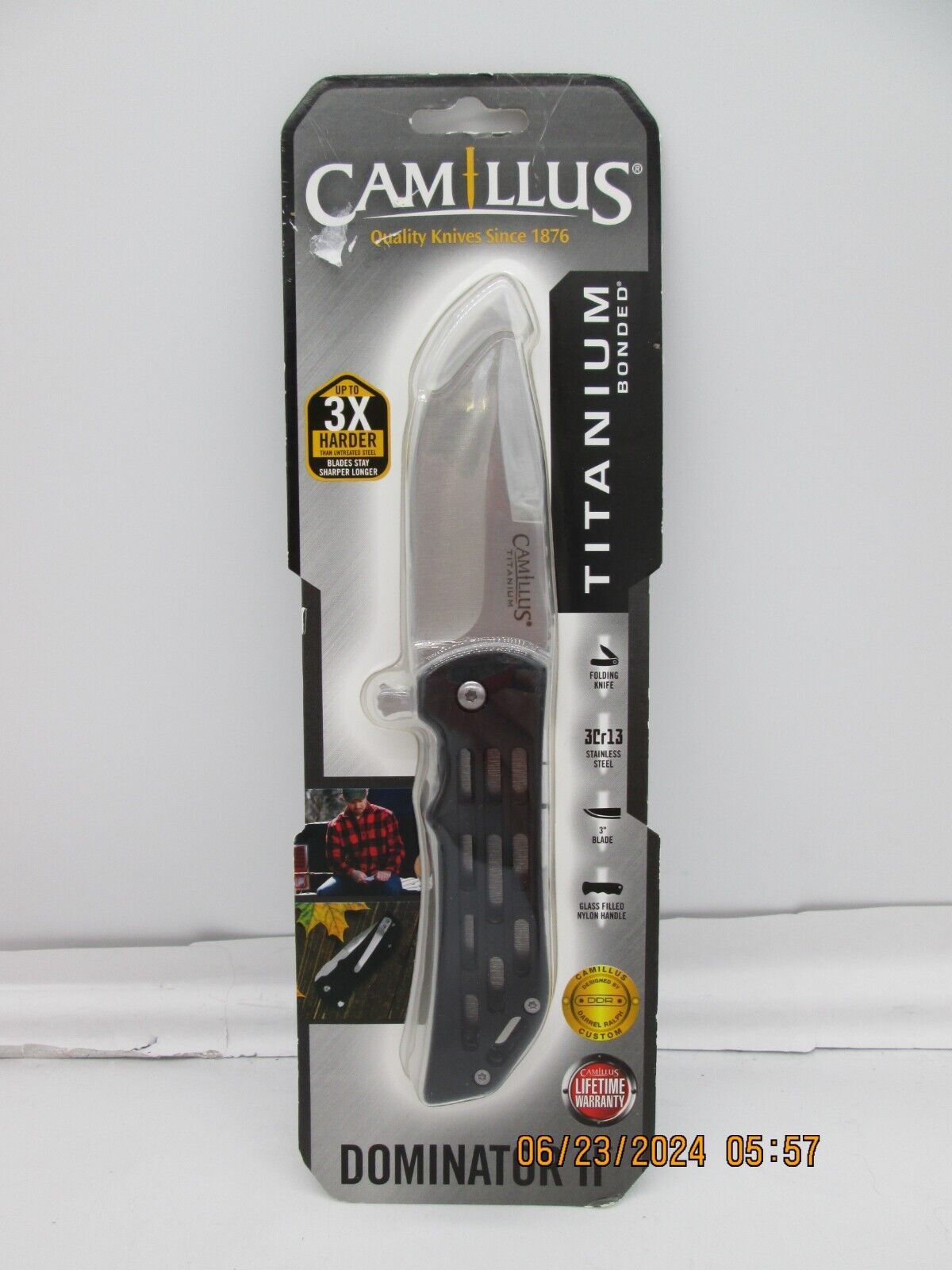 Camillus Titanium Dominator II EDC Tactical Folding Knife E1