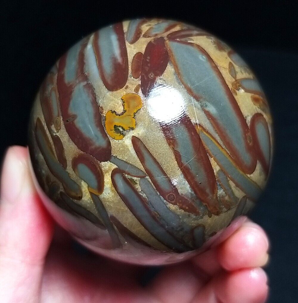 TOP 232G Natural Colorful Agate Sphere Ball Crystal Stone Collection QA153