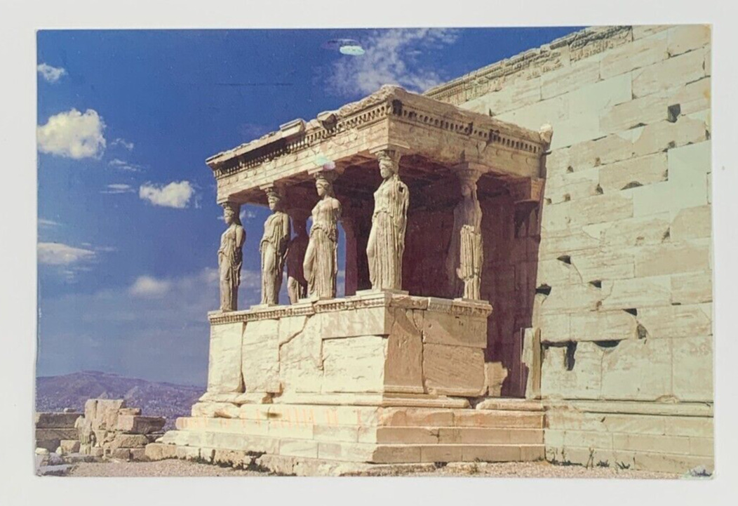 The Caryatids Athens Greece Postcard Posted 2006