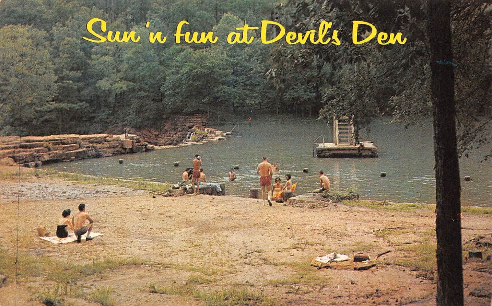 Devil\'s Den State Park SUN \'N FUN Arkansas Postcard 5489