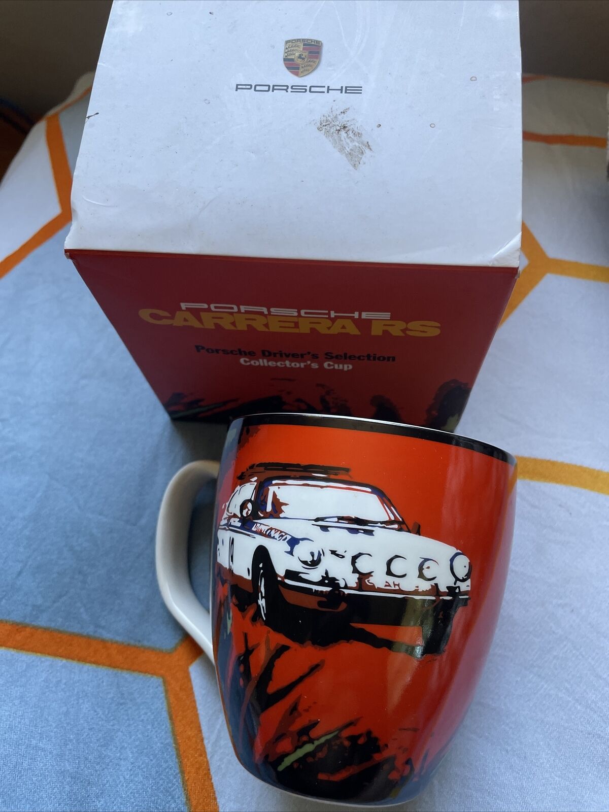 Porsche Limited Edition Numbered 911 Carrera RS Ceramic Mug Cup Made in Germany
