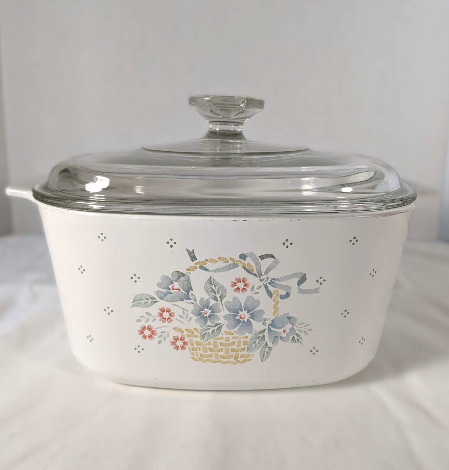 Corning Ware A3B Country Cornflower 3 L/Qt Casserole With A9C Lid Vintage