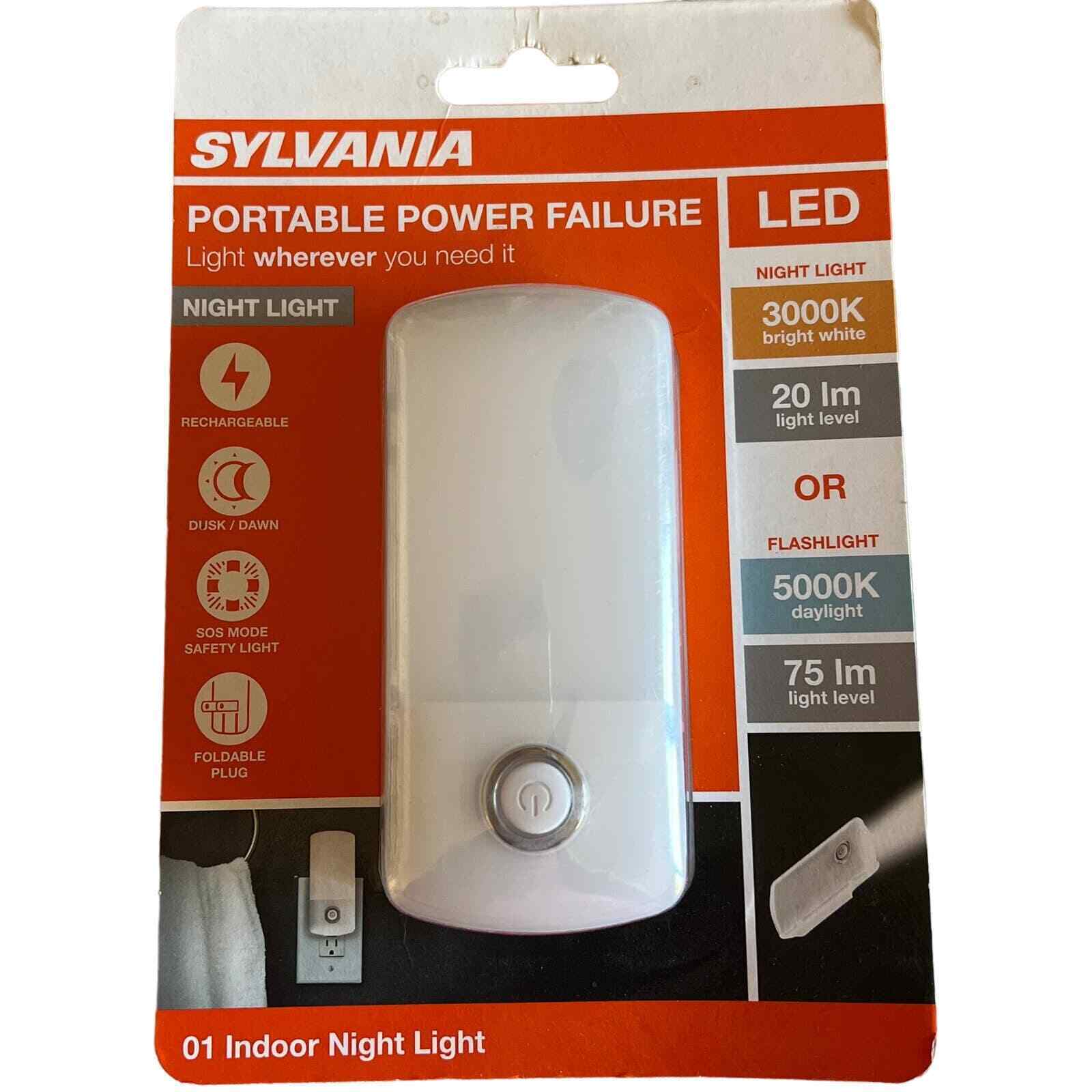 Sylvania LED 3 in 1 Power Failure Rechargeable Night Light Flash Light