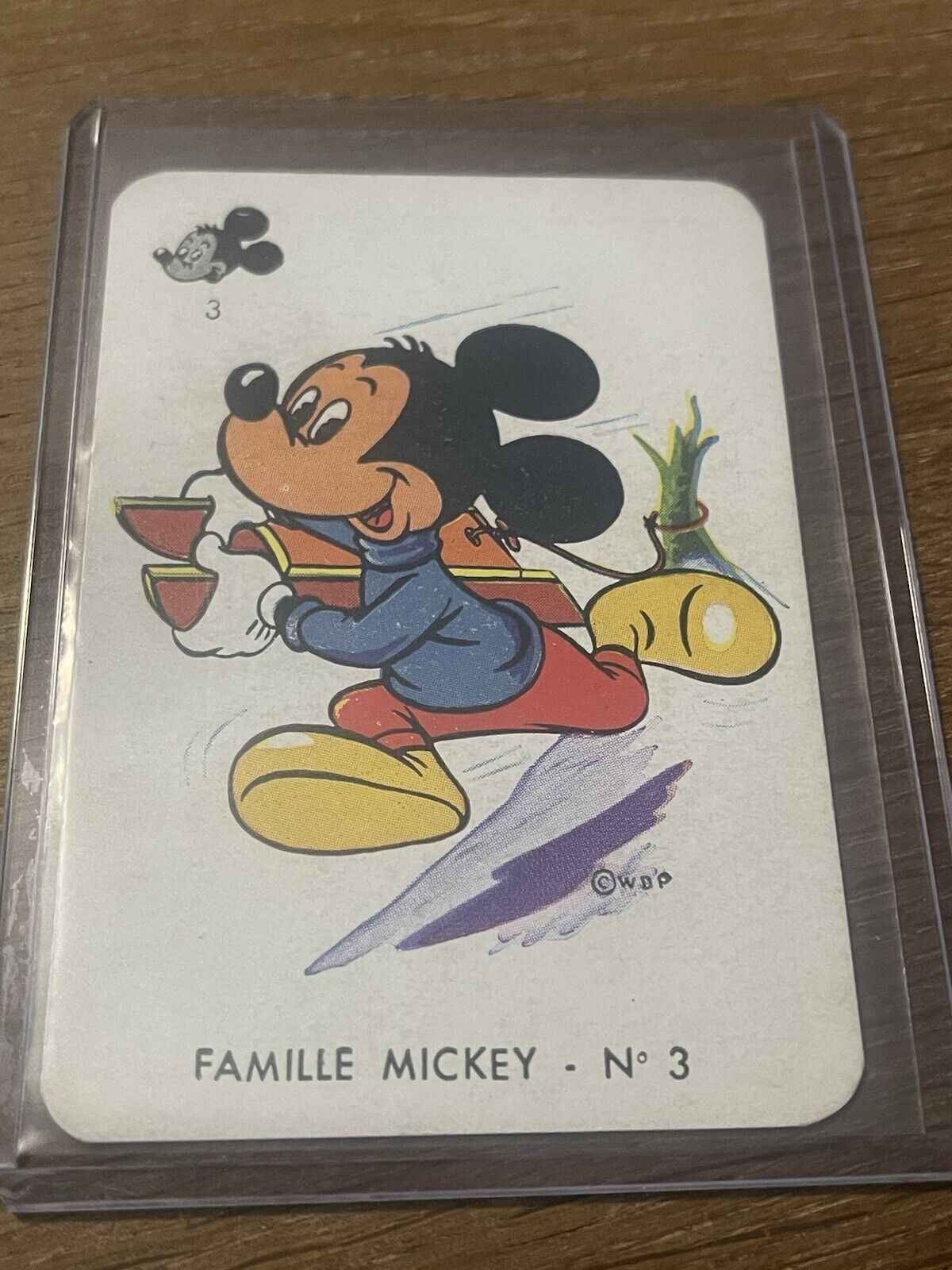 Vintage Rare French Disney 🎥 Card Game Mickey Mouse Playing Card RARE