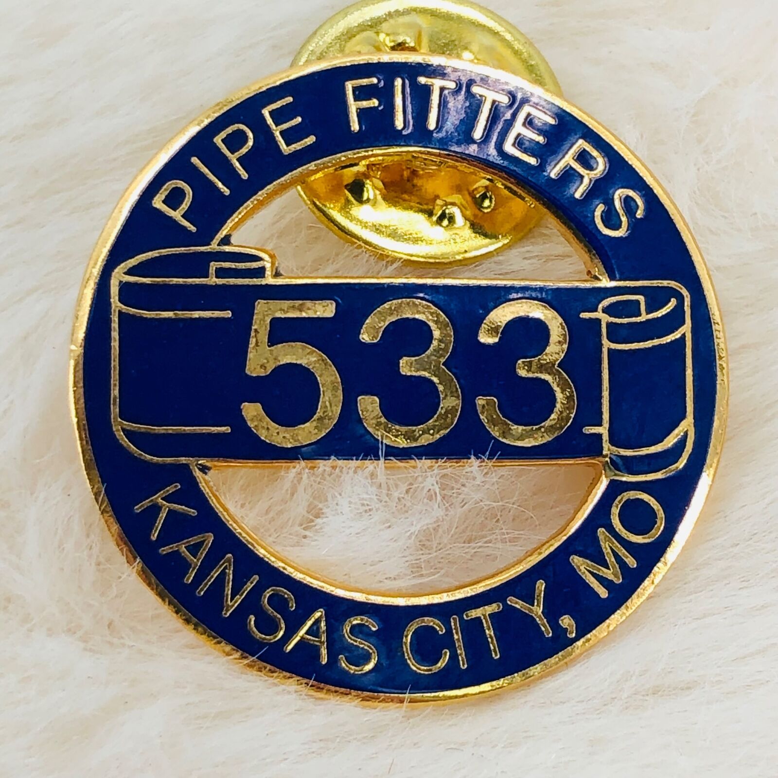 UA Plumbers Pipefitters Local 533 Union Member Lapel Pin Kansas City Missouri