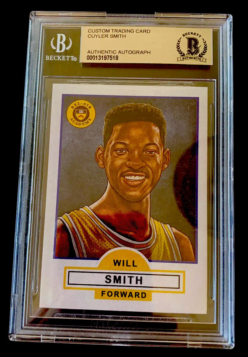 FRESH PRINCE WILL SMITH CUYLER SMITH BGS AUTHENTIC AUTOGRAPH LIMITED EDITION /90