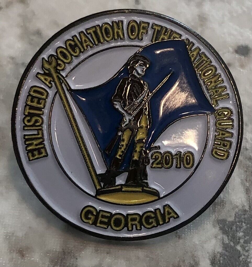 ENLISTED ASSOCIATION OF THE NATIONAL GUARD  2010 - GEORGIA PIN