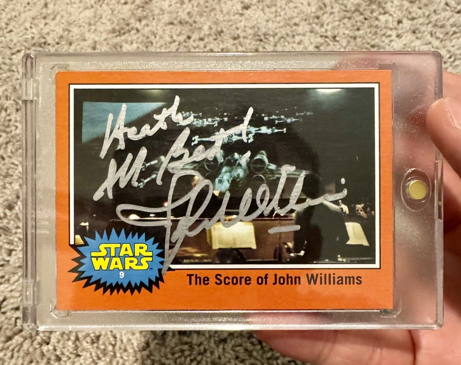 John Williams Signed Topps Star Wars Behind The Scenes Card