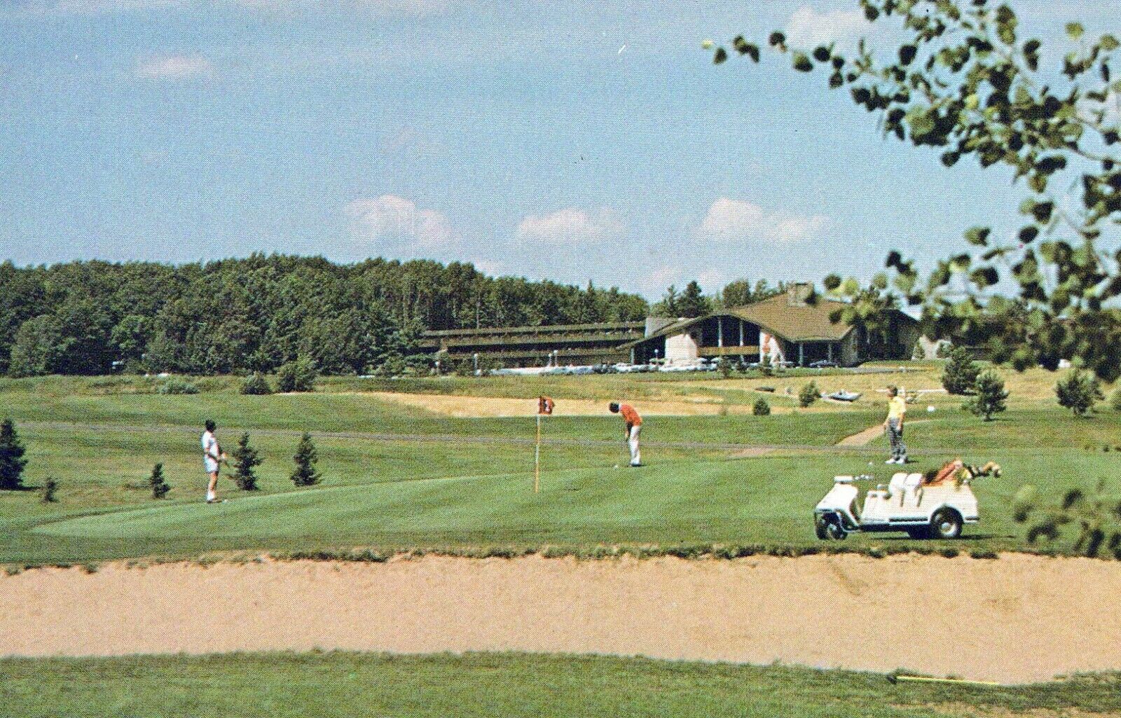 Telemark Lodge Cable Wisconsin 18 Hole Golf Course Vintage Chrome Post Card
