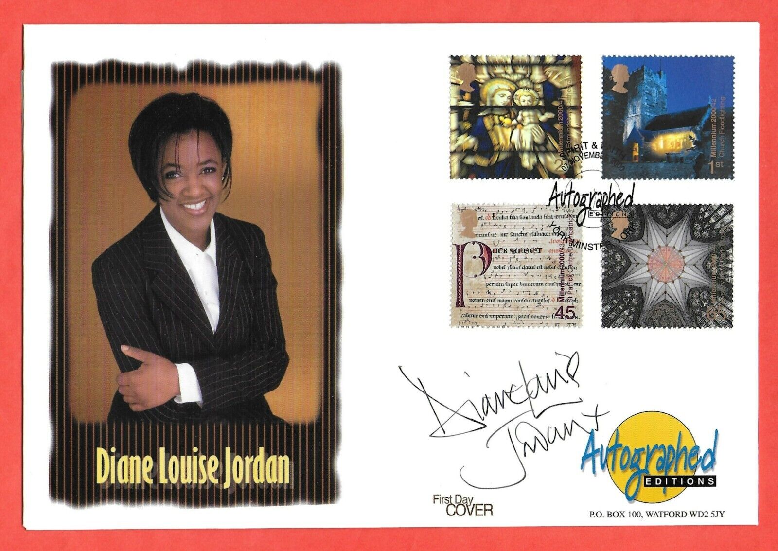 Diane Louise Jordan Signed Autographed Editions First Day Cover Blue Peter