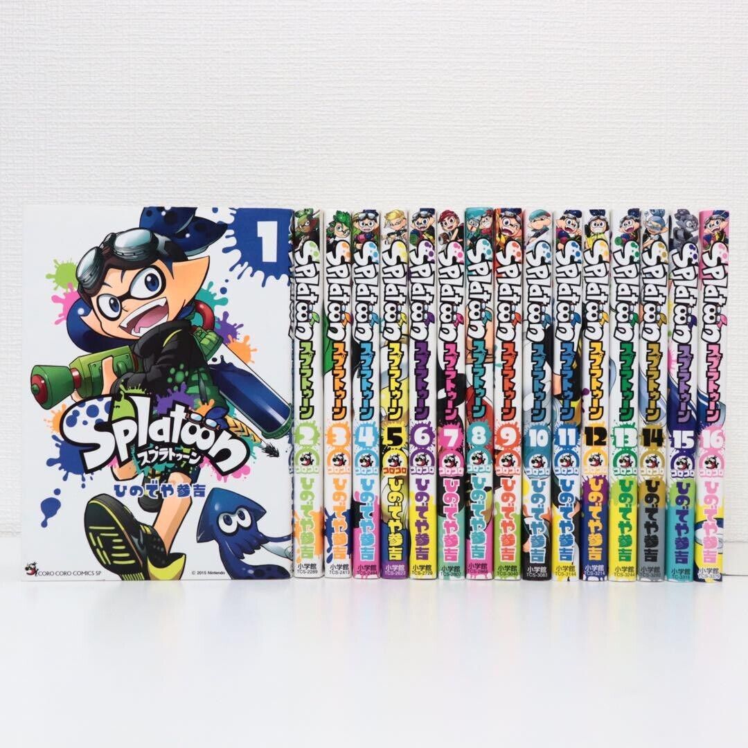 [Excellent+] Splatoon Vol.1-16 Comics Complete Set  Manga Book Japanese Language