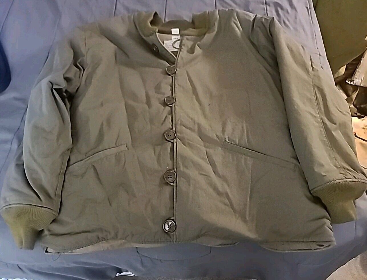 US WWII M-1943 Field Pile Jacket Liner  Hi Qual Re At The Front Never Worn Sz46