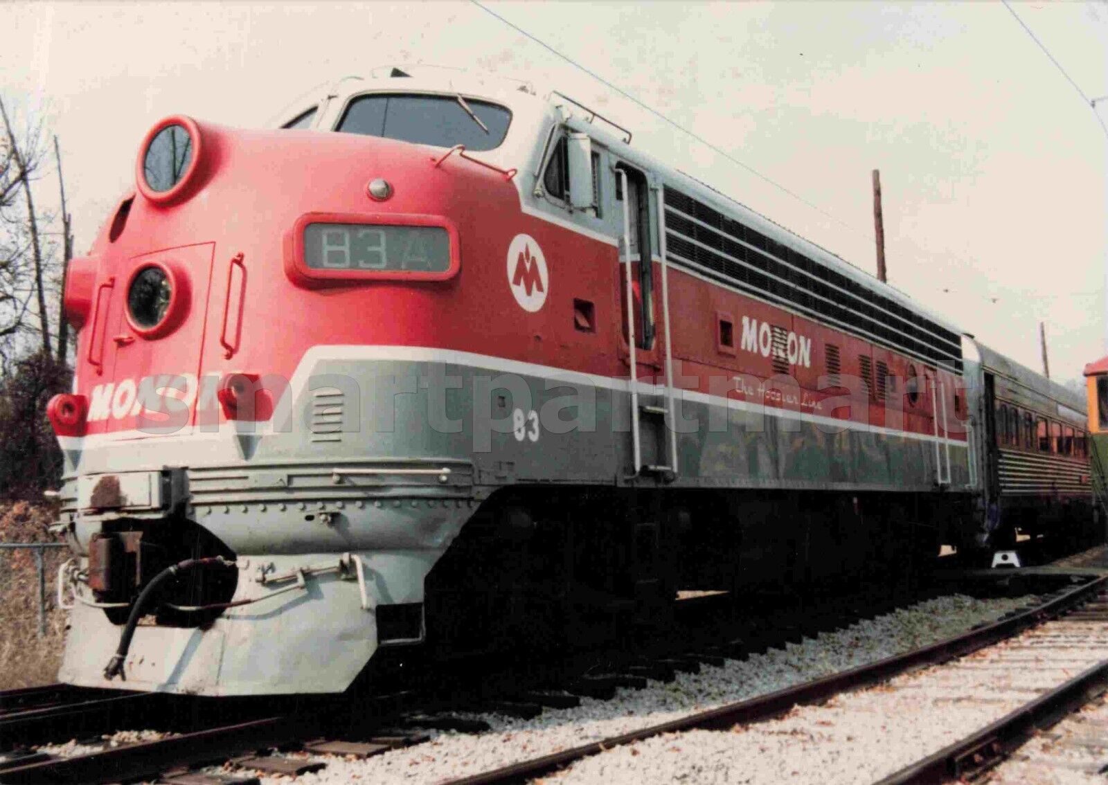 83a MONON F7A The Hoosier Line I.T.M. Vtg Train Photo 3.5x5 #6442
