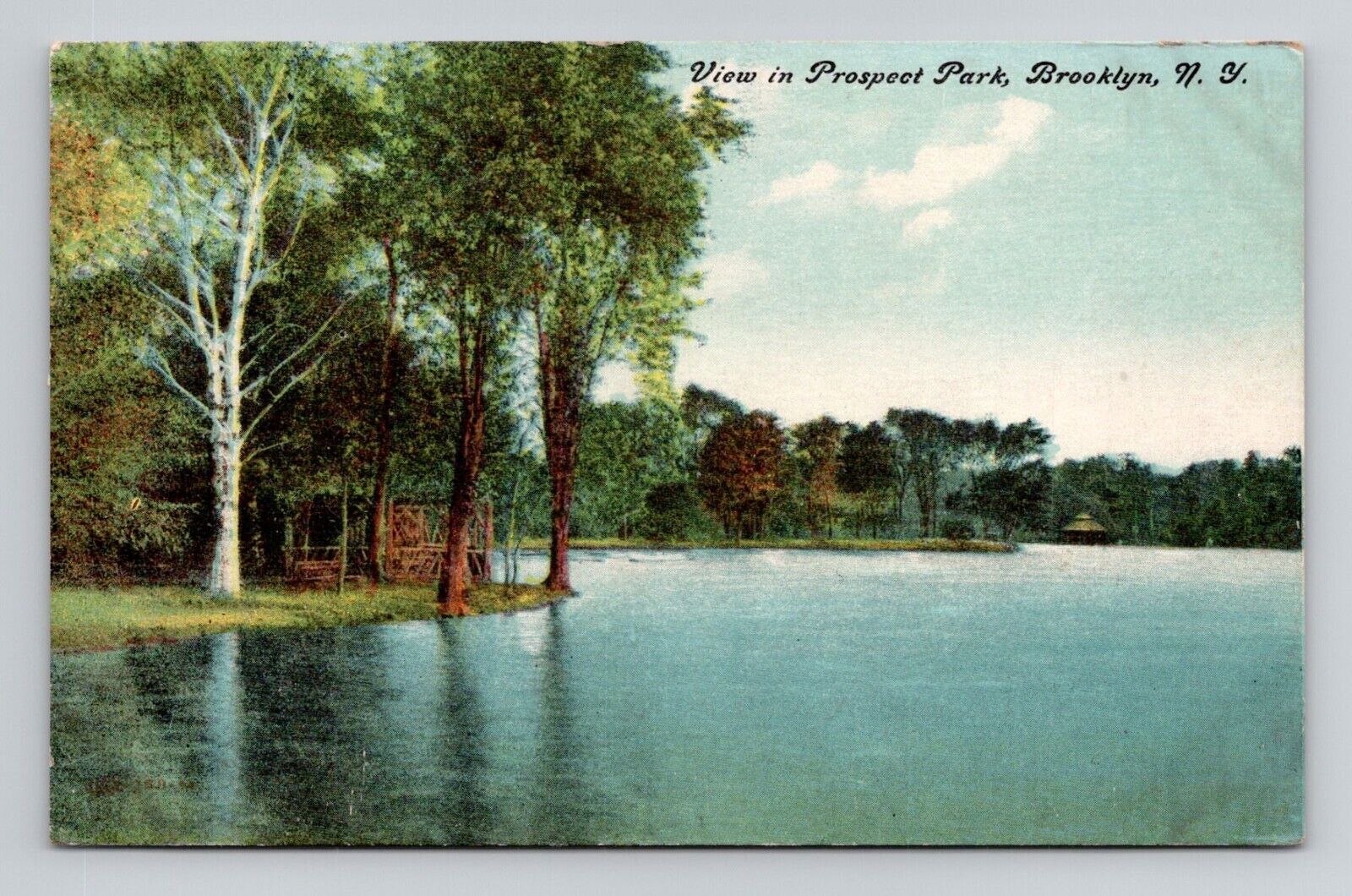 Postcard Prospect Park Brooklyn New York NY, Antique N14