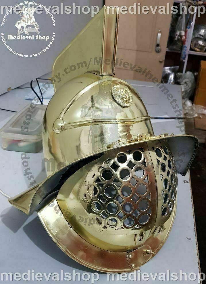 Christmas 18ga  Medieval Sca Larp Fabri Armour Murmillo Gladiator Helmet  Am007