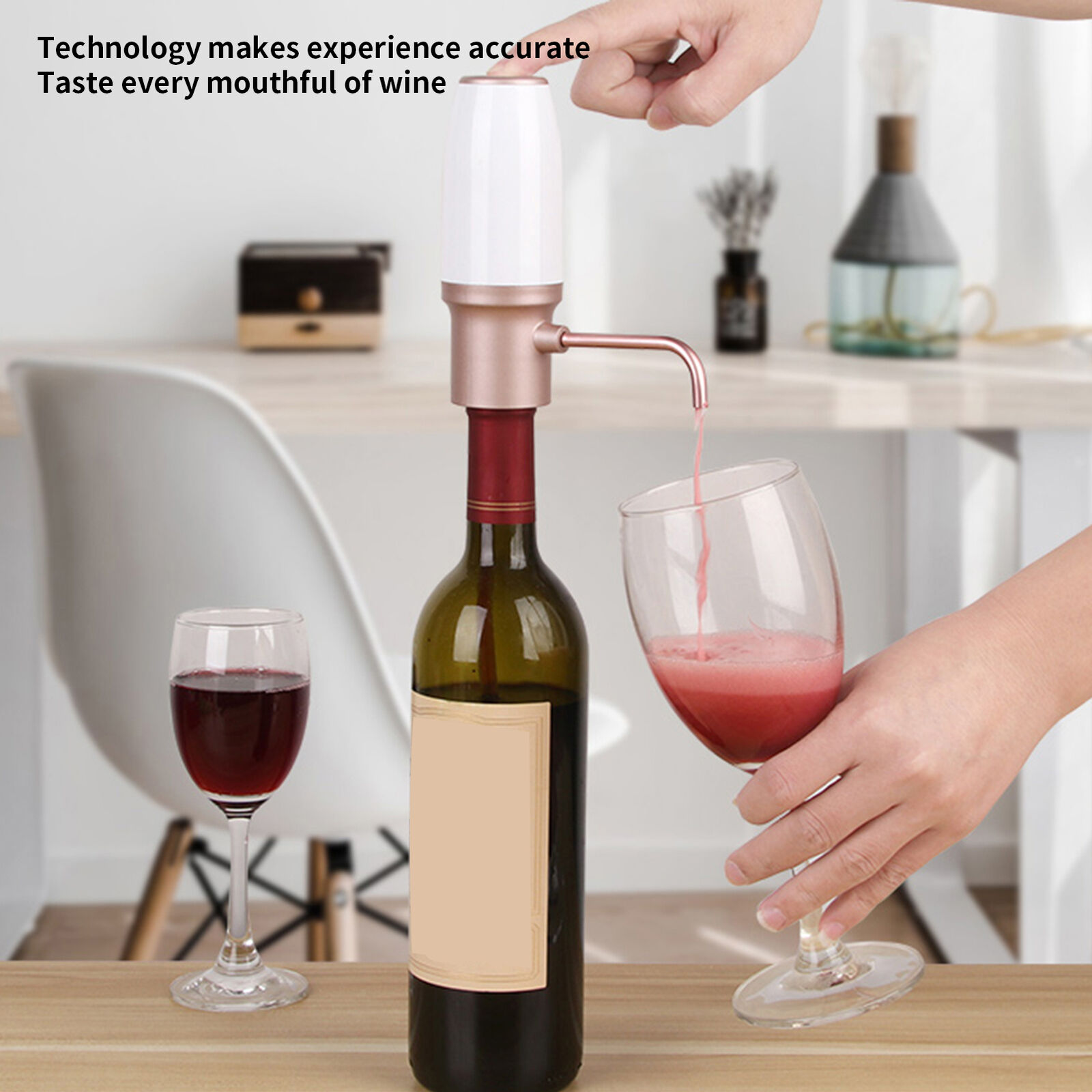 1 Set Electric Wine Dispenser 3.7v Reduce Astringency Electric Smart Wine Pump