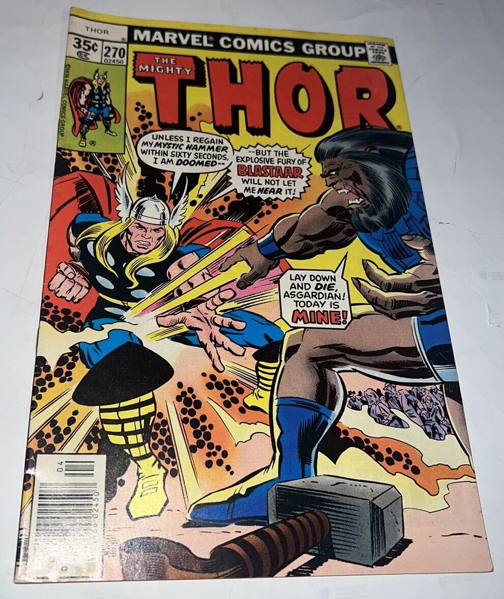 The Mighty Thor Comic Book #270 Marvel Comics 1978 Blastaar App. VF/NM