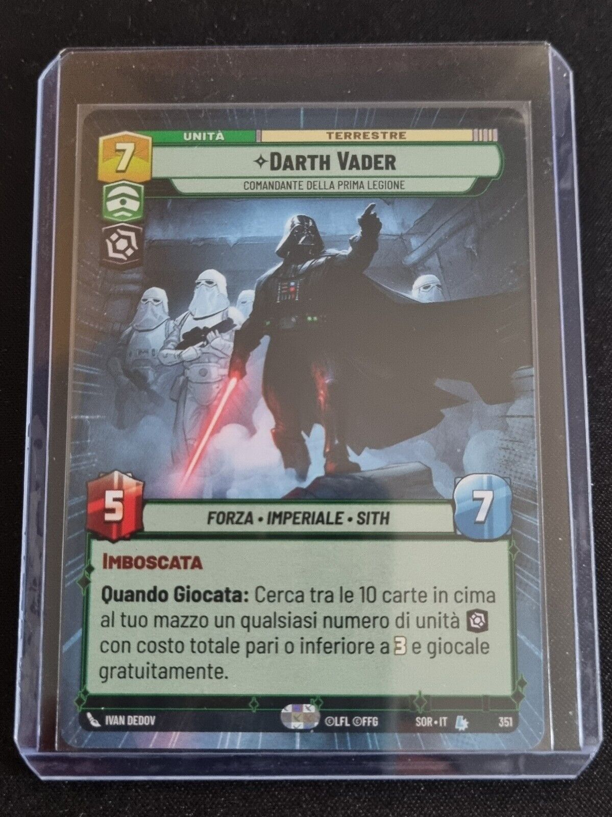 Star Wars Unlimited - Darth Vader HYPERSPACE - ITALY