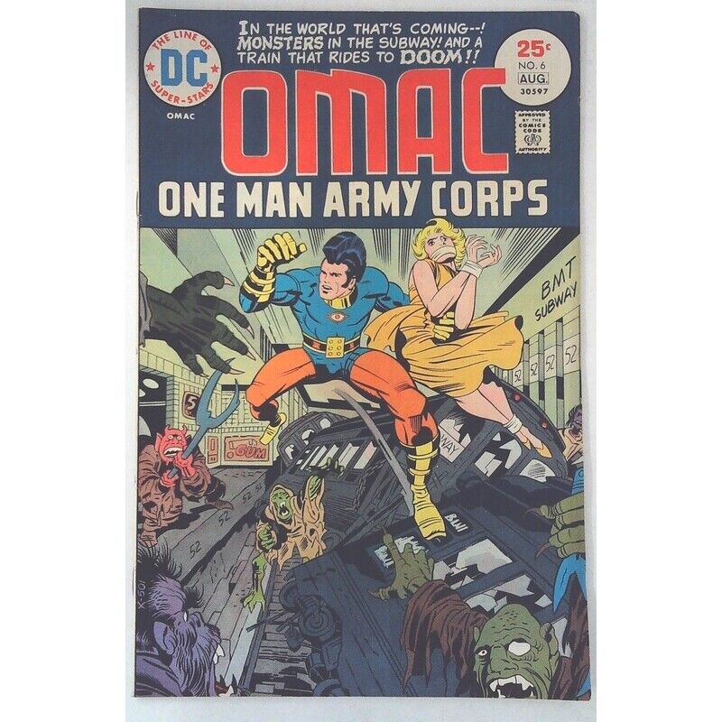 OMAC (1974 series) #6 in Very Fine + condition. DC comics [p,