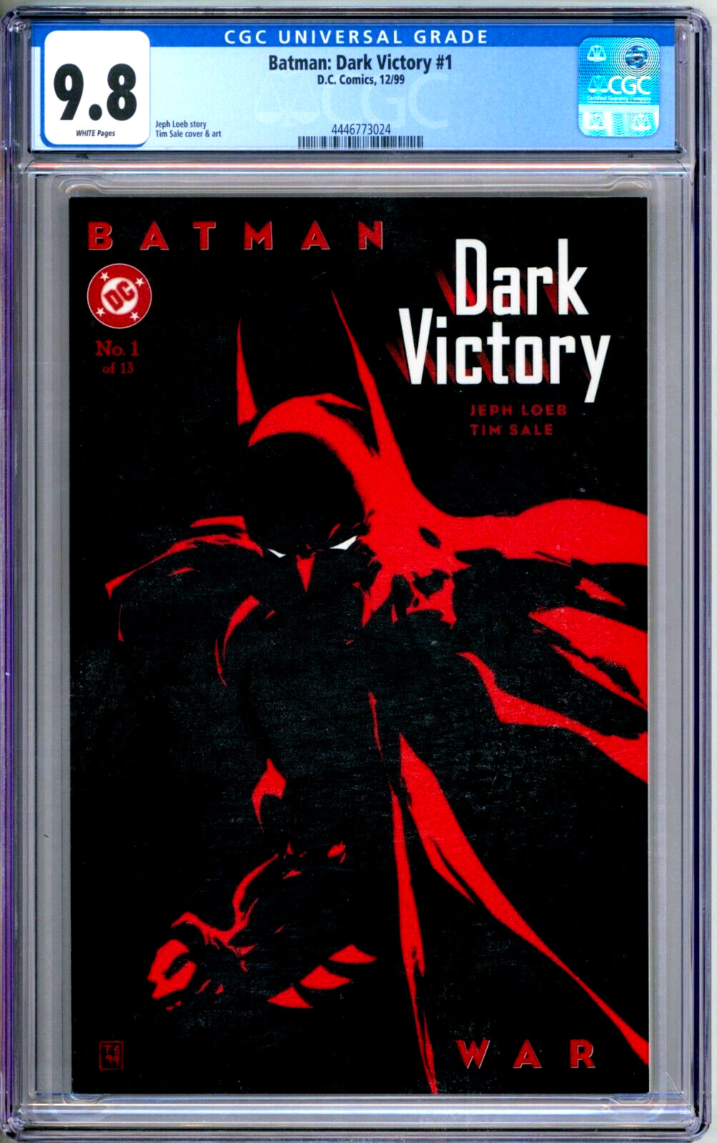 Batman Dark Victory 1 CGC Graded 9.8 NM/MT DC Comics 1999