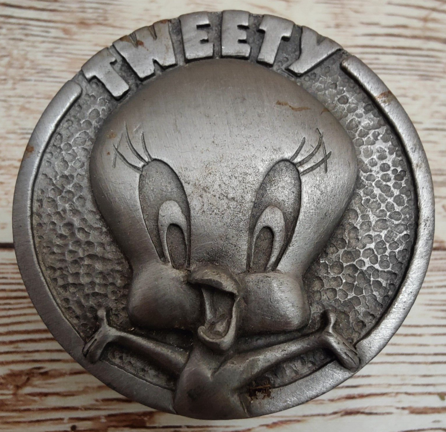 Looney Tunes ~ Pewter Trinket Box ~ Tweety Bird ~ 1997 ~ Vintage