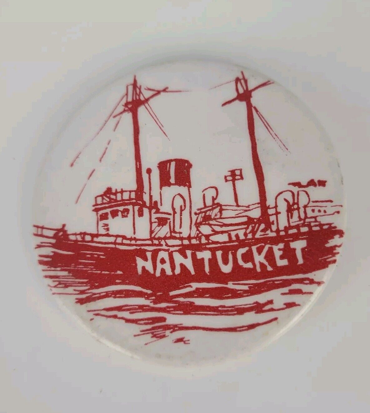 Nantucket Button - Fishing boat - Pin