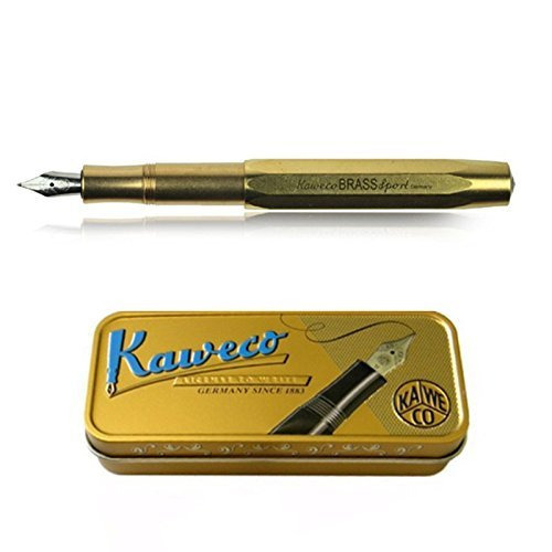 Nice Exclusive Brass Fountain Pen Kaweco Sport Fountain Pen Brass Nib: EF