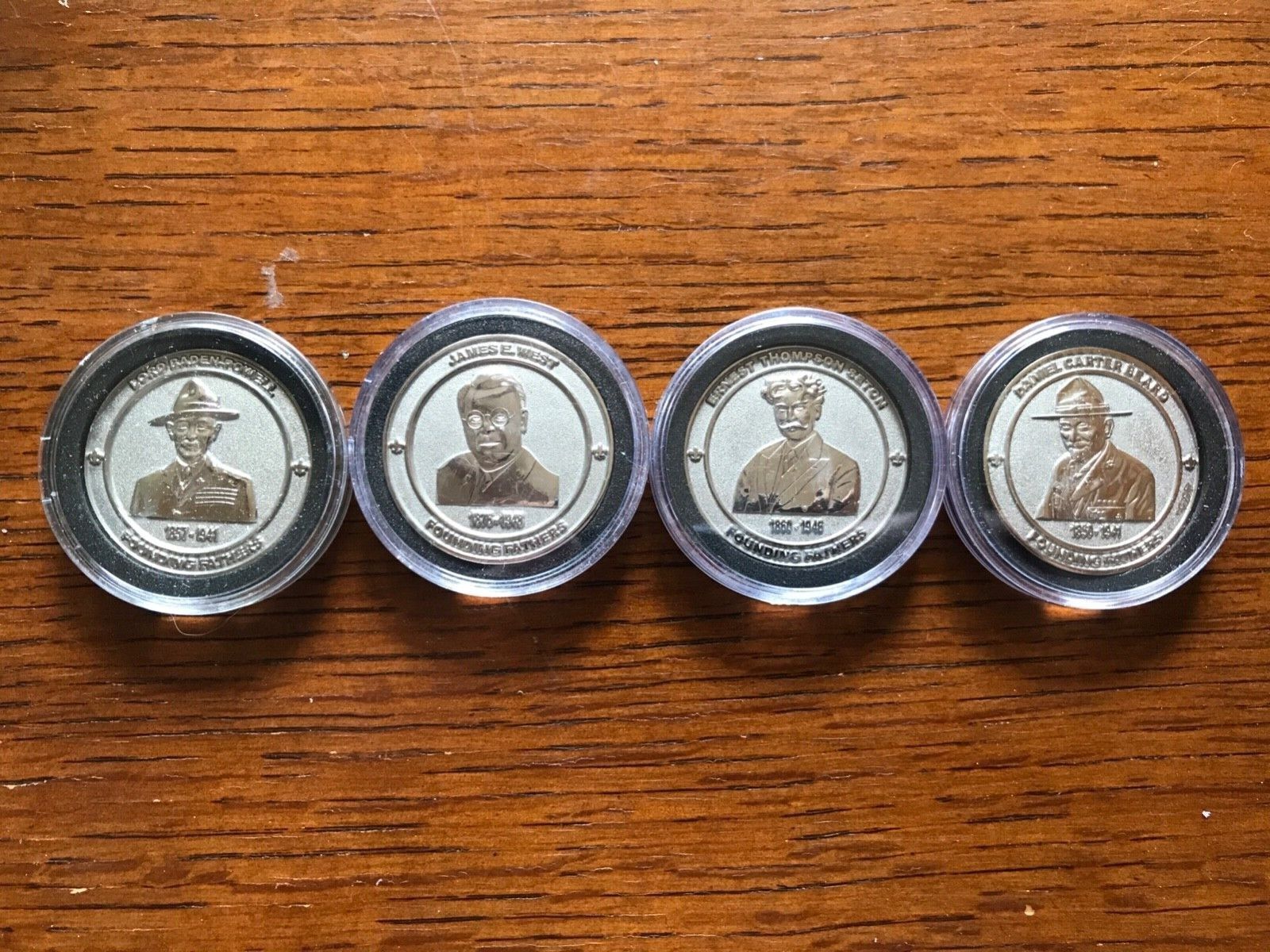 Boy Scouts BSA Founding Fathers Coins Complete Set - Longs Peak Council Mint