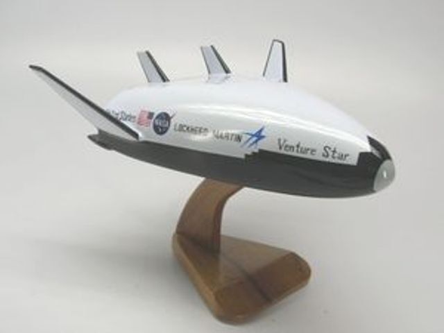 X-33 Venture Star Space Shuttle Wood Model Replica Small 