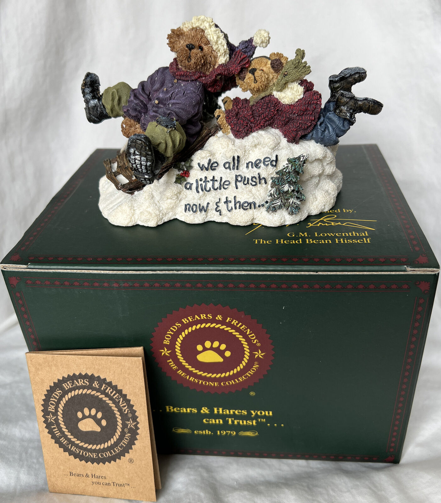 Pre Owned Boyds Bears & Friends - Aspen and Tahoe…Enjoy The Ride Style# 228367